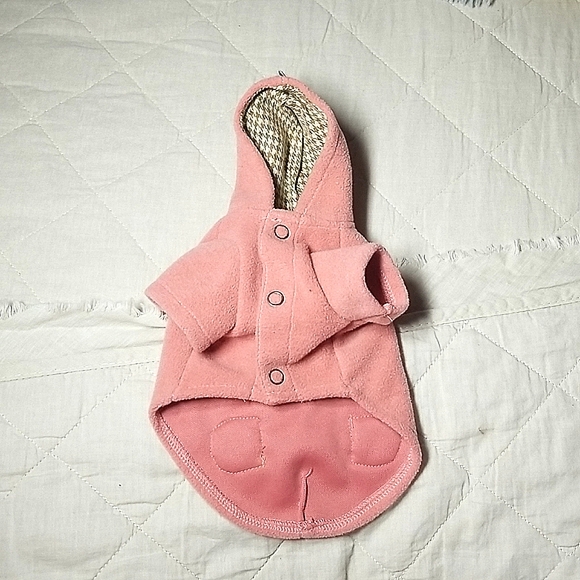 Puppy Angel luxury plush dog/cat coat with hood - Picture 7 of 13